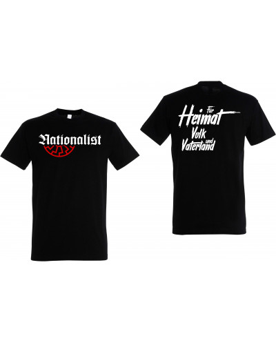 Herren T-Shirt (Nationalist für Heimat, Volk und Vaterland)