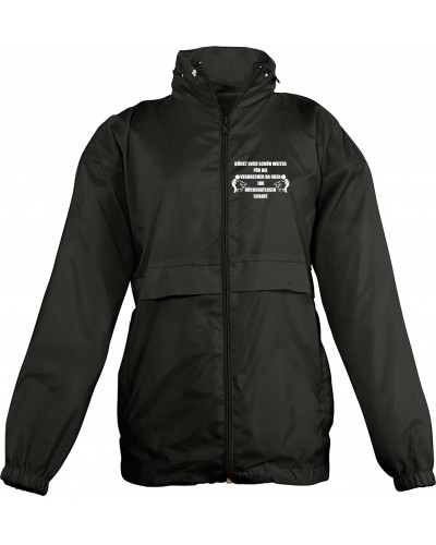Bestickter Kinder Windbreaker (Bückt euch schön weiter)