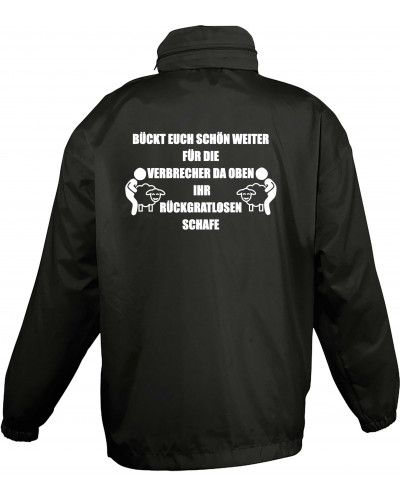 Bestickter Kinder Windbreaker (Bückt euch schön weiter)