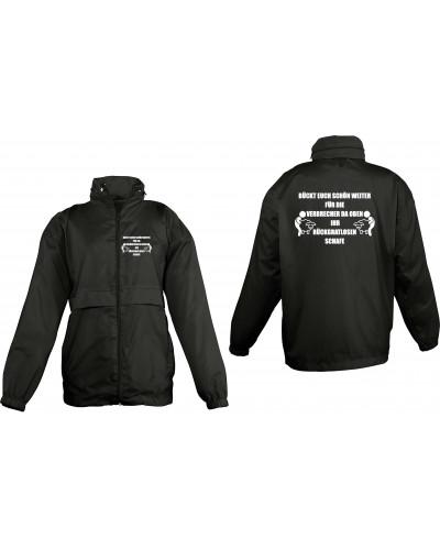 Bestickter Kinder Windbreaker (Bückt euch schön weiter)