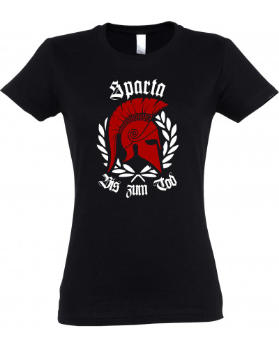 Damen T-Shirt (Sparta, Bis zum Tod)