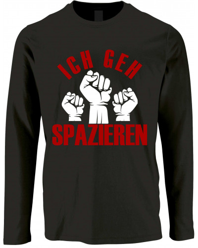 Herren Langarm Shirt (Ich geh spazieren)