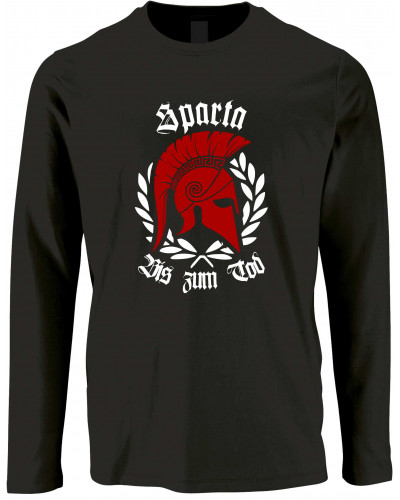 Herren Langarm Shirt (Sparta, Bis zum Tod)