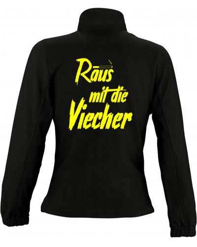 Damen Fleecejacke (Raus mit die Viecher)