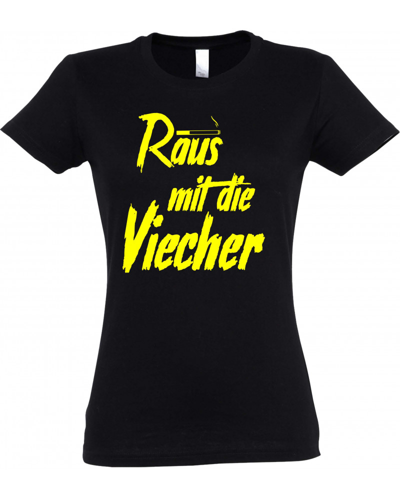 Damen T-Shirt (Raus mit die Viecher)