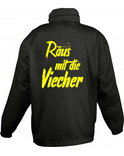 Bestickter Kinder Windbreaker (Raus mit die Viecher)