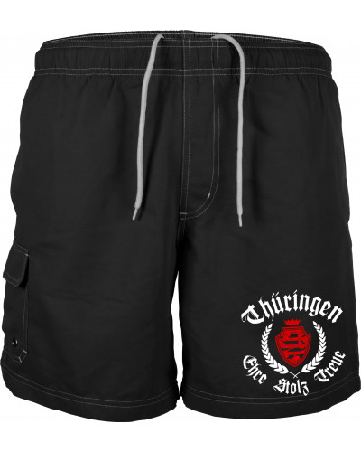 Bestickte Herren Badehose (Thüringen, Ehre Stolz Treue)