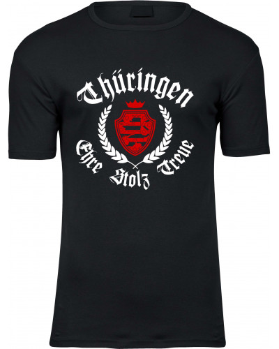 Herren Premium T-Shirt (Thüringen, ehre stolz treue)