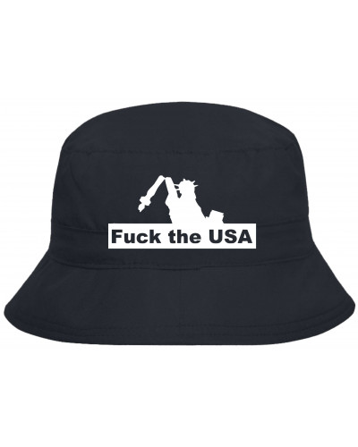 Bestickter Anglerhut "Urlaub" (Fuck the USA)