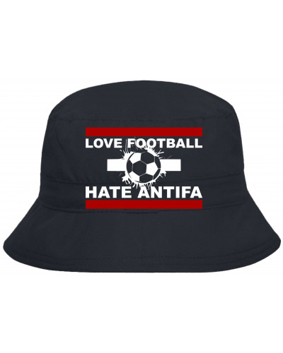 Bestickter Anglerhut "Urlaub" (Love Football hate Antifa)