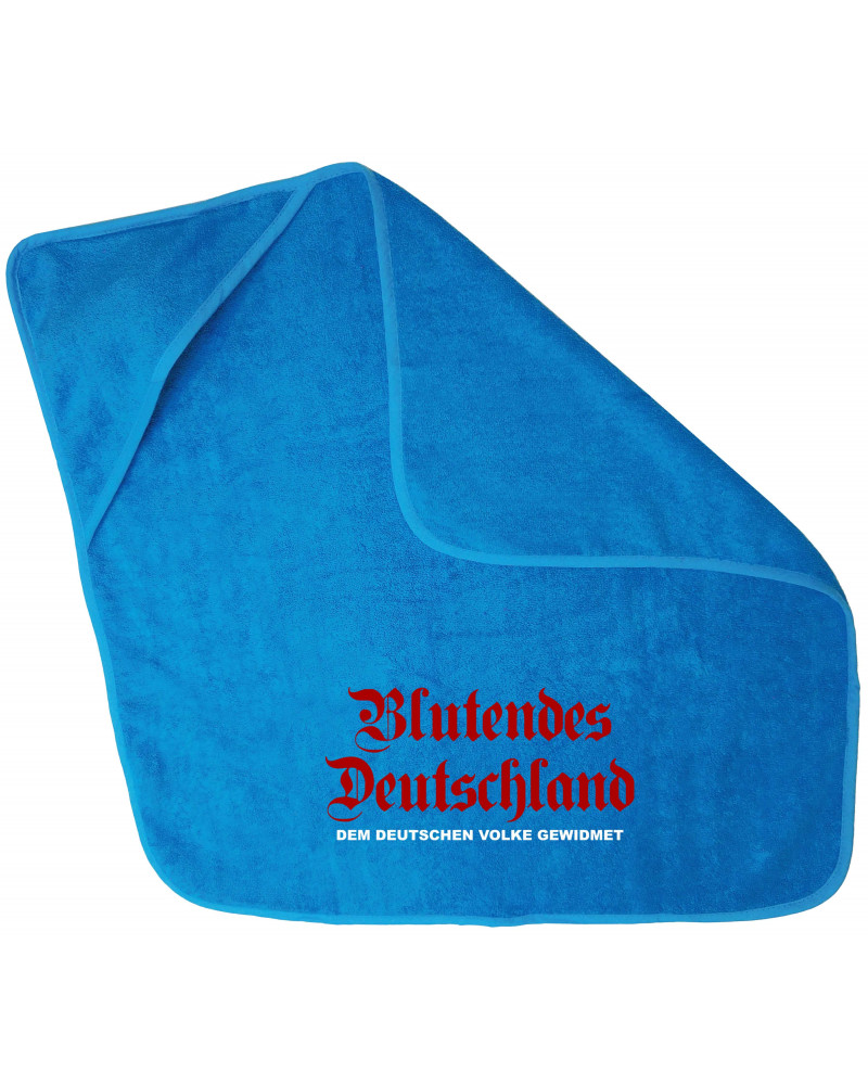Besticktes Baby Handtuch 75x75cm (Blutendes Deutschland)