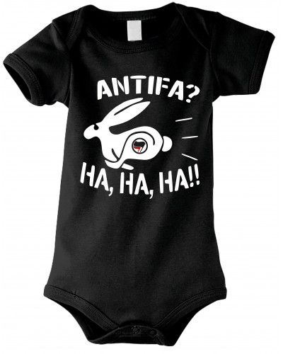 Baby Kurzarm Body (Antifa, ha ha ha)