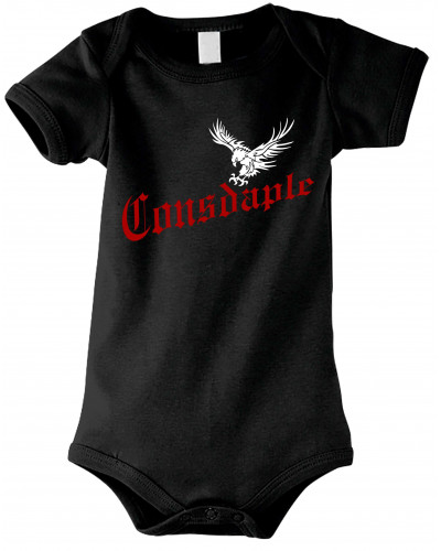 Baby Kurzarm Body (Consdaple, Adler im Flug)