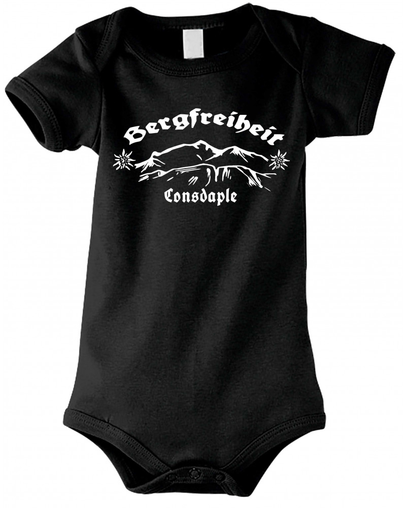 Baby Kurzarm Body (Consdaple, Bergfreiheit)
