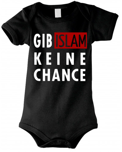 Baby Kurzarm Body (Gib Islam keine Chance)