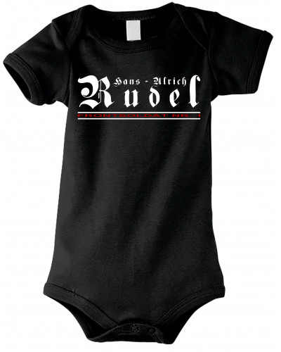 Baby Kurzarm Body (Hans - Ulrich Rudel, Frontsoldat Nr 1)