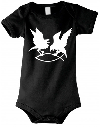 Baby Kurzarm Body (Hugin Munin)