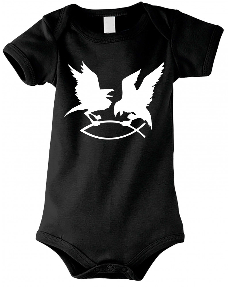 Baby Kurzarm Body (Hugin Munin)