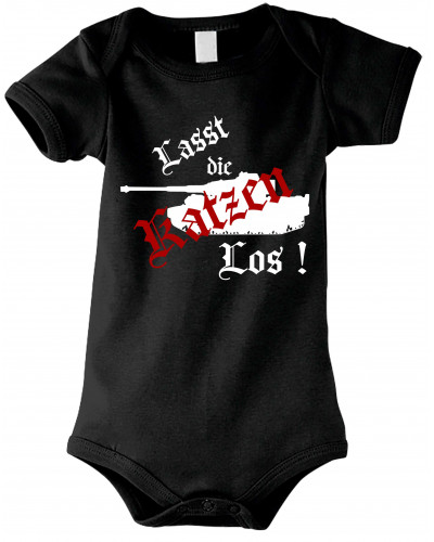 Baby Kurzarm Body (Lasst die Katzen los)