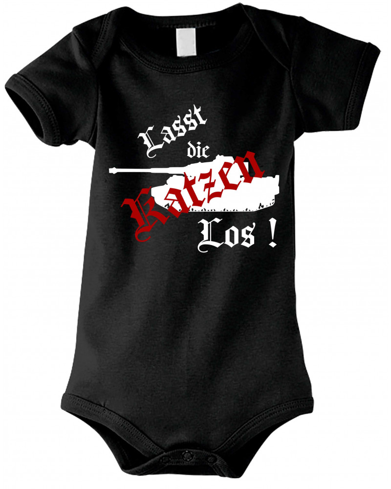 Baby Kurzarm Body (Lasst die Katzen los)