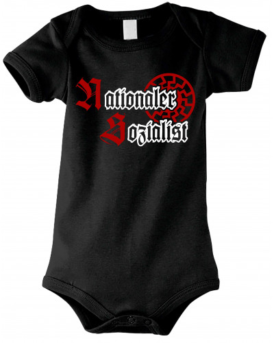 Baby Kurzarm Body (Nationaler Sozialist)