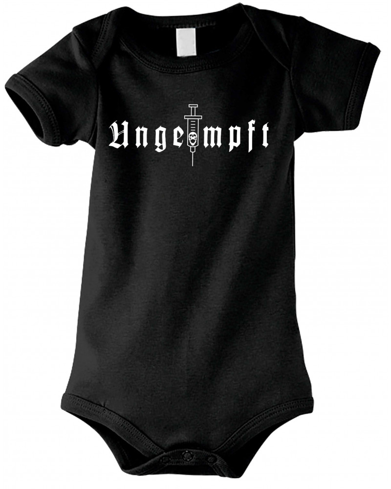 Baby Kurzarm Body (Ungeimpft, Einfarbig)