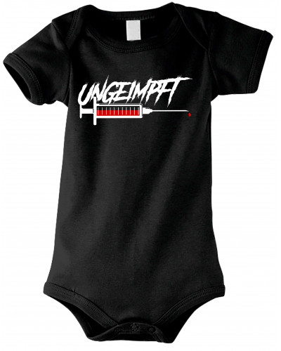 Baby Kurzarm Body (Ungeimpft, Spritze)