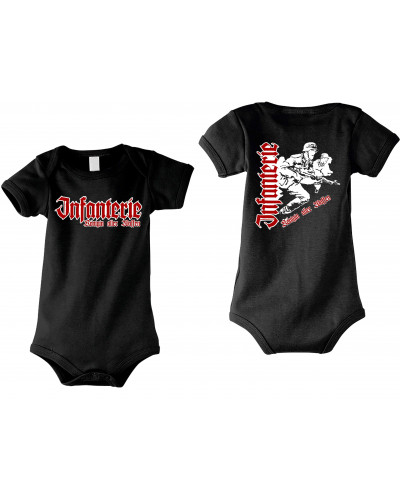 Baby Kurzarm Body (Infanterie, Königin aller Waffen)