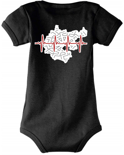 Baby Kurzarm Body (Mein Herz schlägt für Deutschland)