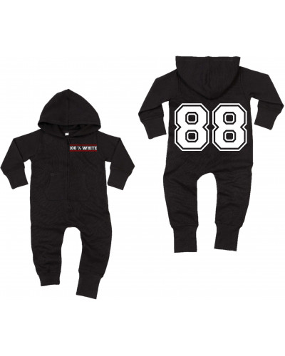 Bestickter Baby Strampler (100% White)