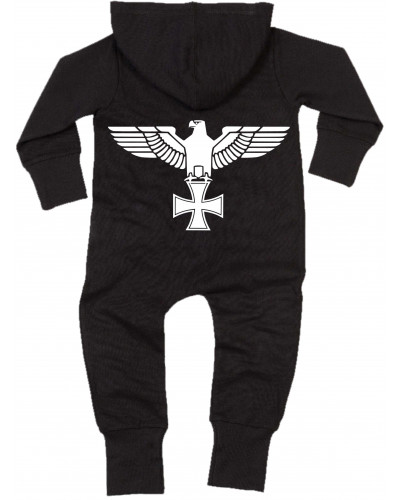 Bestickter Baby Strampler (Adler, Kreuz)