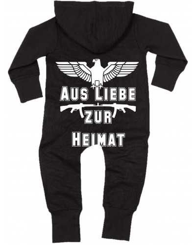Bestickter Baby Strampler (Aus liebe zur Heimat)