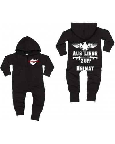 Bestickter Baby Strampler (Aus liebe zur Heimat)