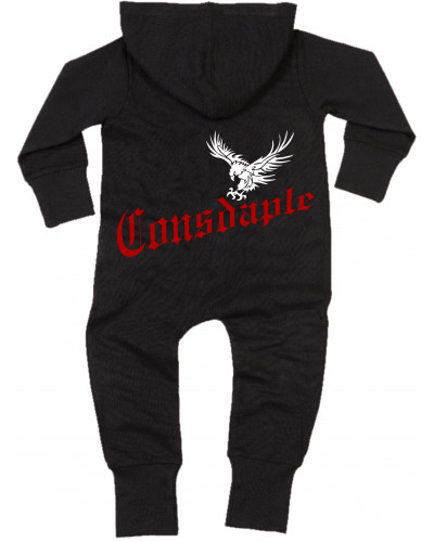 Bestickter Baby Strampler (Consdaple, Adler im Flug)