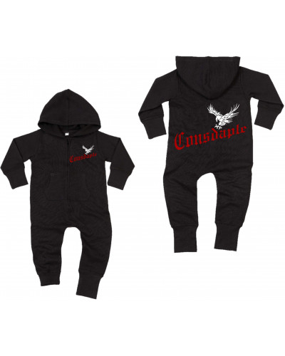 Bestickter Baby Strampler (Consdaple, Adler im Flug)