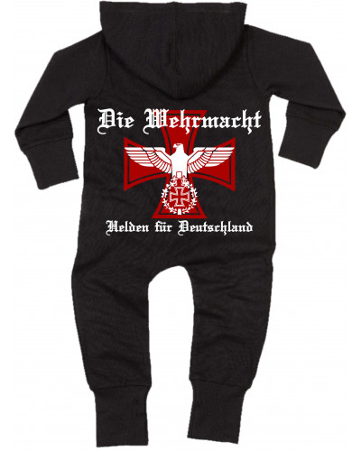 Bestickter Baby Strampler (Die Wehrmacht, Helden für Deutschland)