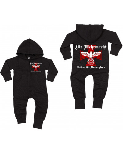 Bestickter Baby Strampler (Die Wehrmacht, Helden für Deutschland)