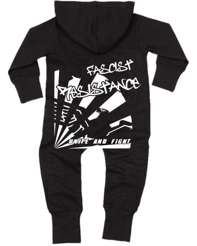 Bestickter Baby Strampler (Fascist Resistance)