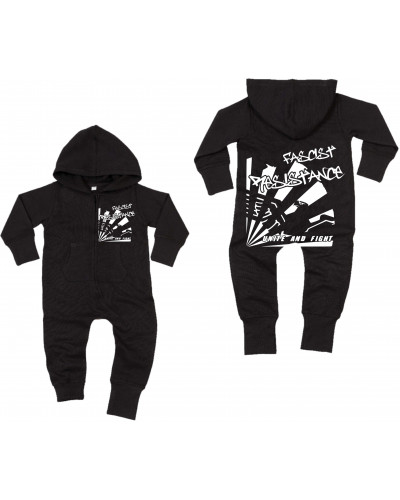 Bestickter Baby Strampler (Fascist Resistance)