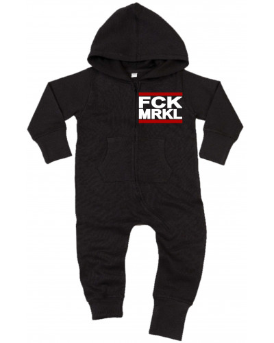 Bestickter Baby Strampler (FCK MRKL)