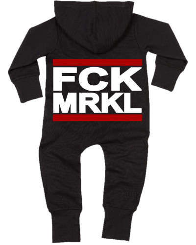Bestickter Baby Strampler (FCK MRKL)