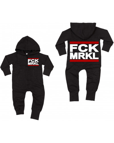 Bestickter Baby Strampler (FCK MRKL)