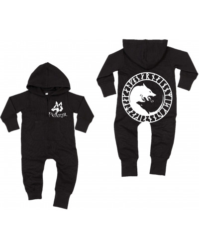 Bestickter Baby Strampler (Fenrir)