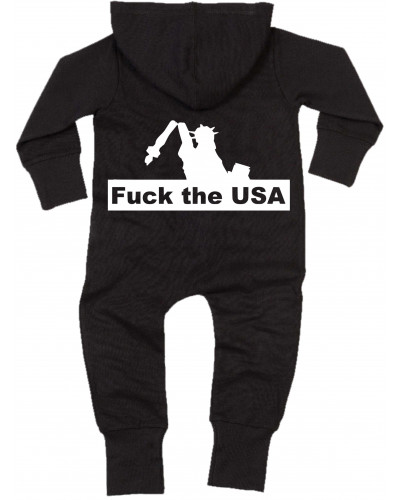 Bestickter Baby Strampler (Fuck the USA)