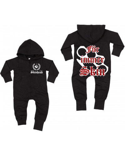 Bestickter Baby Strampler (Für immer Skin)