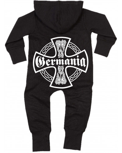 Bestickter Baby Strampler (Germania, Kreuz)