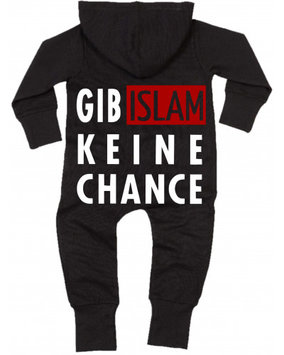 Bestickter Baby Strampler (Gib Islam keine Chance)