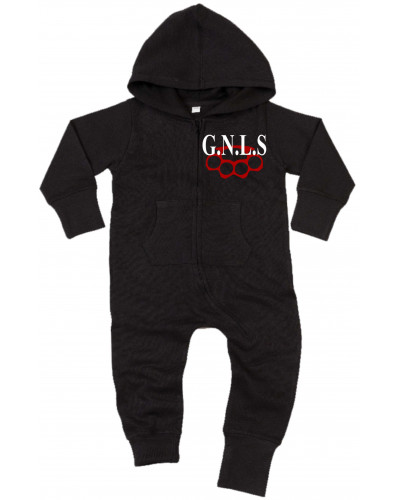Bestickter Baby Strampler (GNLS, Schlagring)