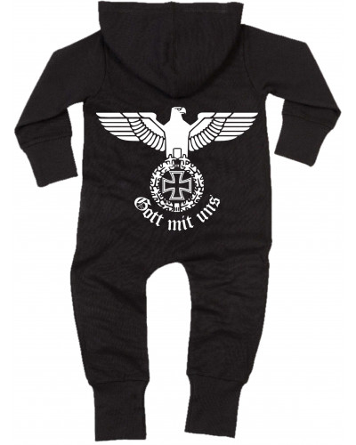 Bestickter Baby Strampler (Gott mit uns)