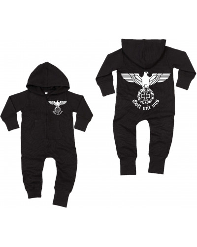 Bestickter Baby Strampler (Gott mit uns)